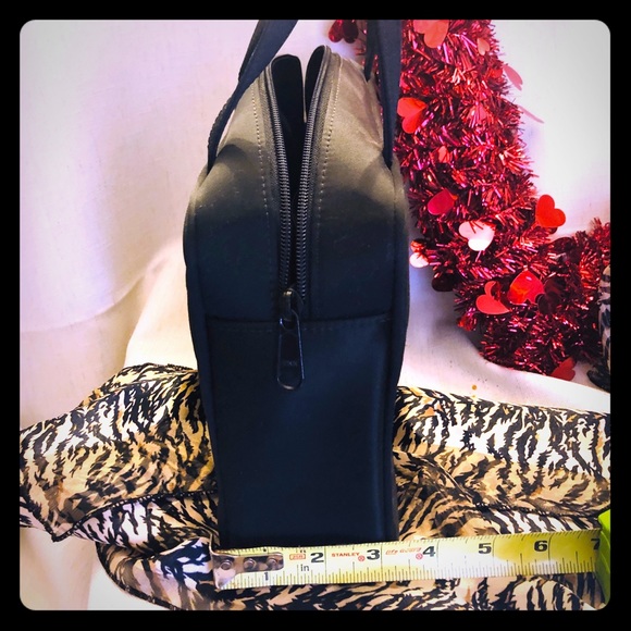 VINTAGE KATE SPADE BLACK ZIPPERED TOTE